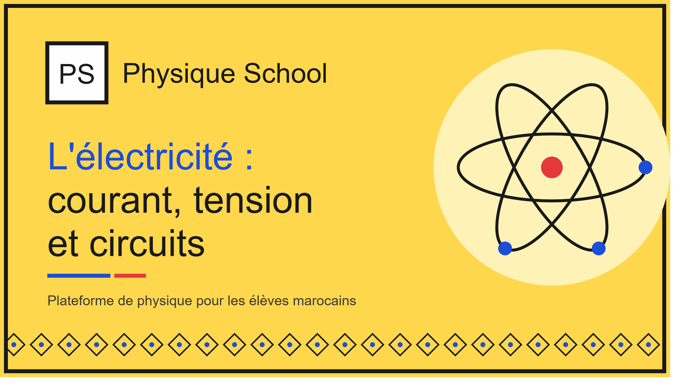 L'électricité : courant, tension et circuits